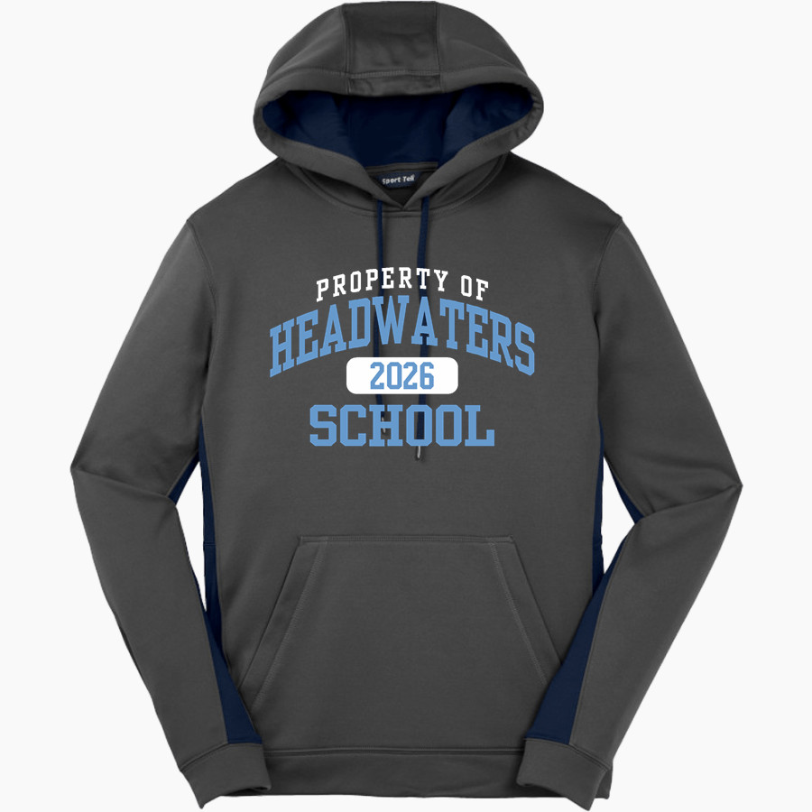 Headwaters Hawks <span class="pdp-name-mascot">Headwaters School Hawks</span> Sport-Tek Men's Sport-Wick Fleece Colorblock Hoodie
