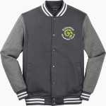 Princeton Montessori School <span class="pdp-name-mascot">Princeton Montessori Deer</span> Sport-Tek Men's Fleece Letterman Jacket Front Thumbnail