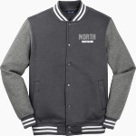 North Crawford Trojans Sport-Tek Men's Fleece Letterman Jacket Front Thumbnail