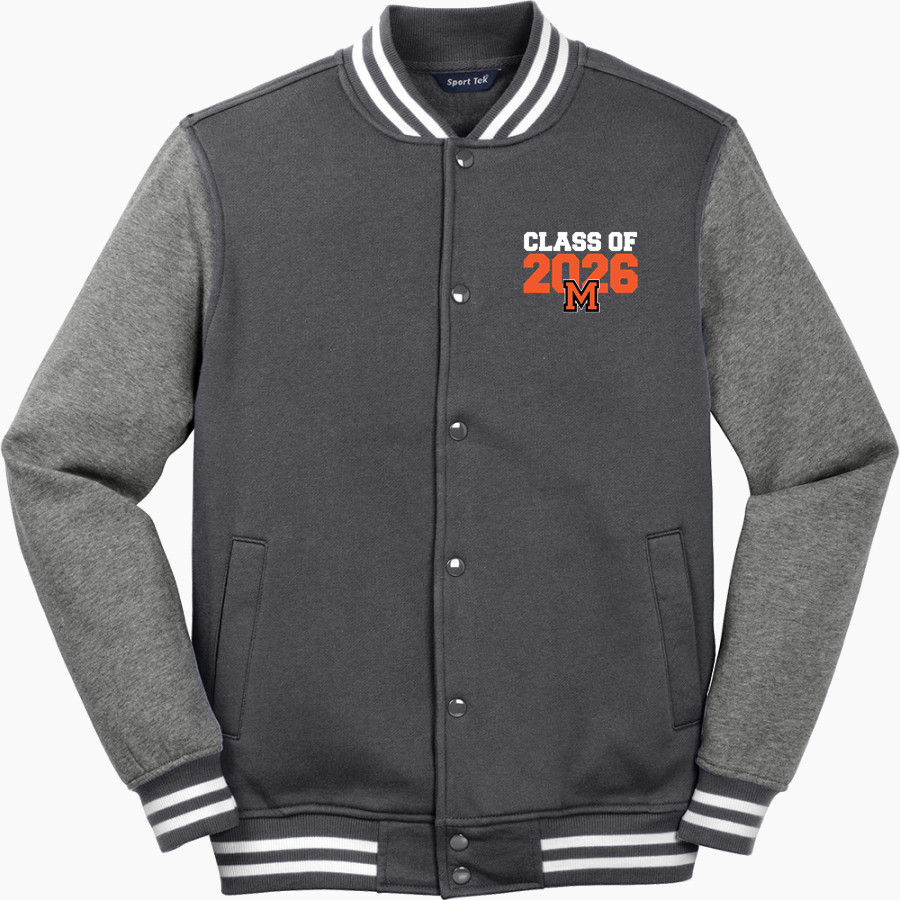 Mohonasen Warriors <span class="pdp-name-mascot">Mohonasen Warriors</span> Sport-Tek Men's Fleece Letterman Jacket