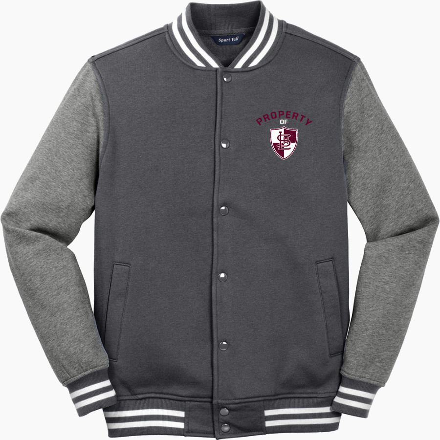 LOWELL HIGH SCHOOL RED RAIDERS <span class="pdp-name-mascot">LOWELL RED RAIDERS</span> Sport-Tek Men's Fleece Letterman Jacket