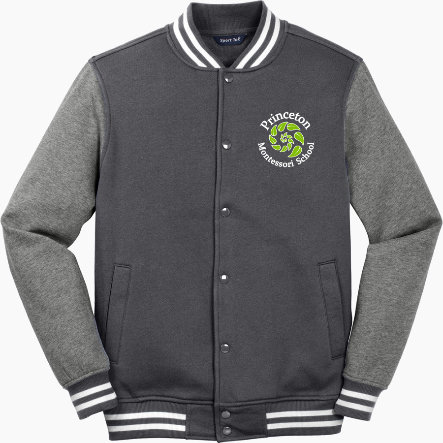 Princeton Montessori School <span class="pdp-name-mascot">Princeton Montessori Deer</span> Sport-Tek Men's Fleece Letterman Jacket