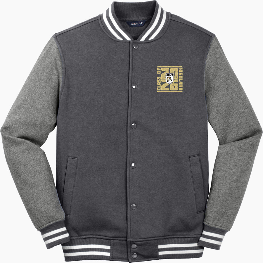 HIGHLAND HIGH SCHOOL RAMS <span class="pdp-name-mascot">HIGHLAND RAMS</span> Sport-Tek Men's Fleece Letterman Jacket