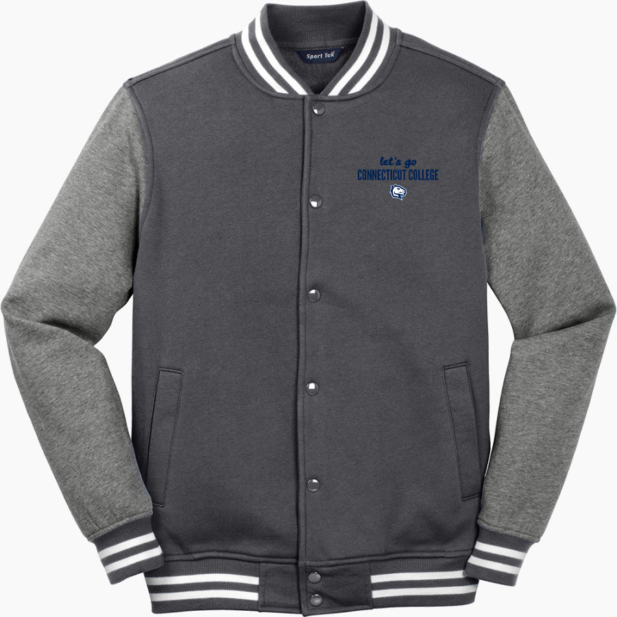 Connecticut College Camels <span class="pdp-name-mascot">Connecticut College Camels</span> Sport-Tek Men's Fleece Letterman Jacket