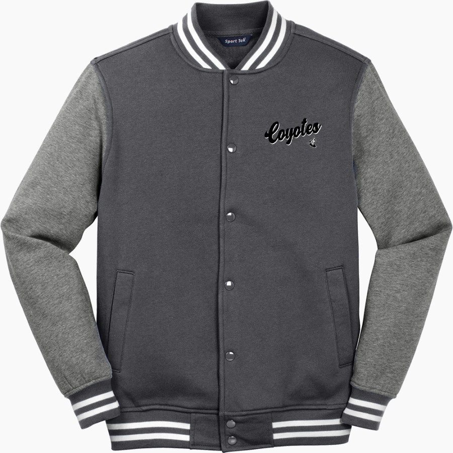 HERON LAKE-OKABENA Coyotes <span class="pdp-name-mascot">HERON LAKE - OKABENA Coyotes</span> Sport-Tek Men's Fleece Letterman Jacket