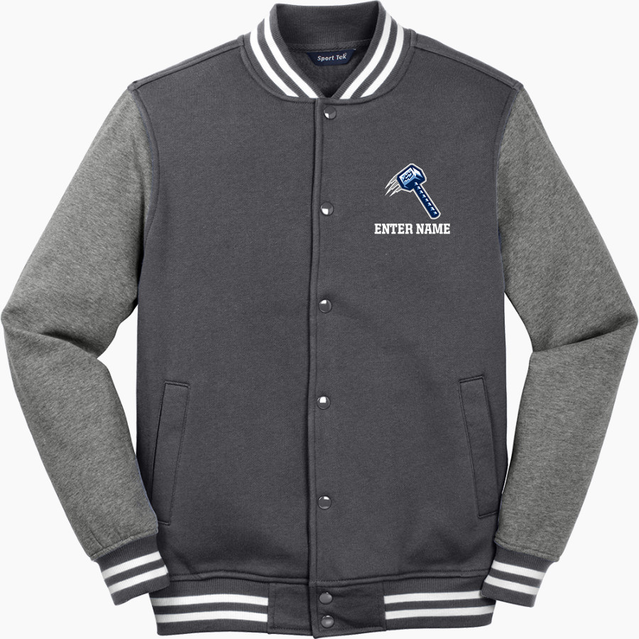 Out-of-Door Thunder Sport-Tek Men's Fleece Letterman Jacket
