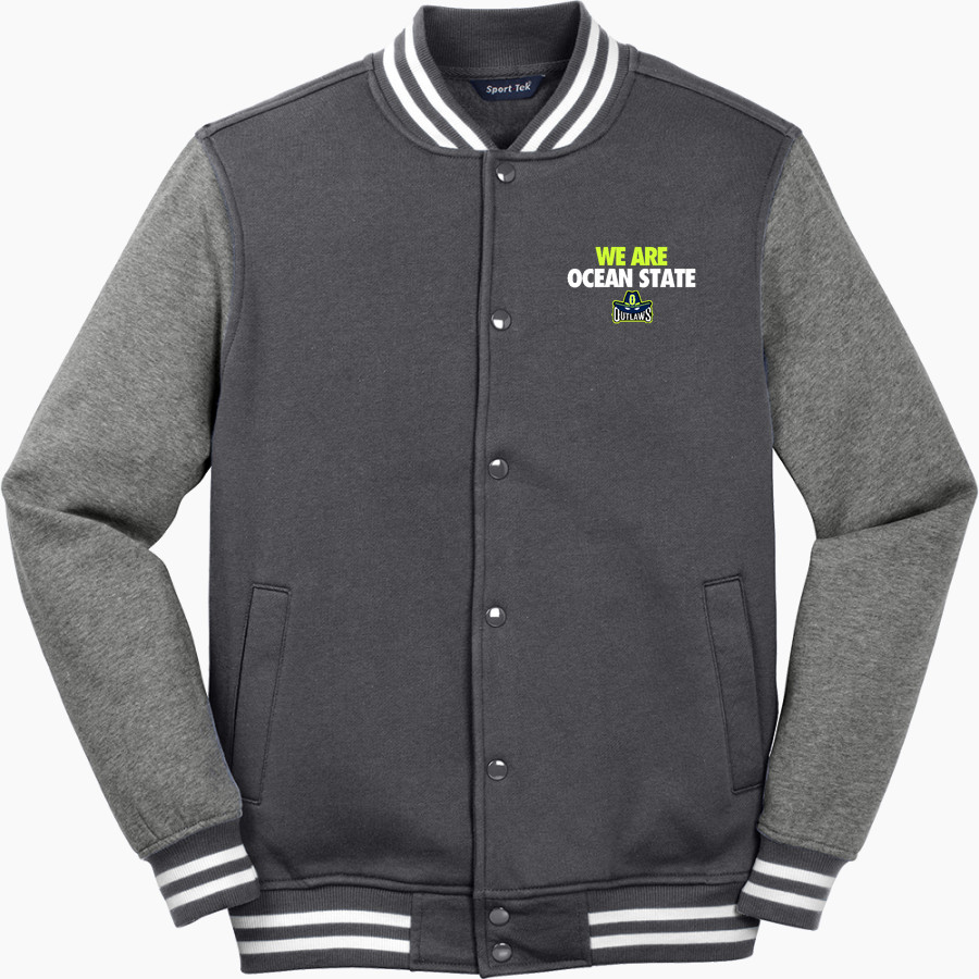 Ocean State Outlaws Outlaws <span class="pdp-name-mascot">Ocean State Outlaws</span> Sport-Tek Men's Fleece Letterman Jacket