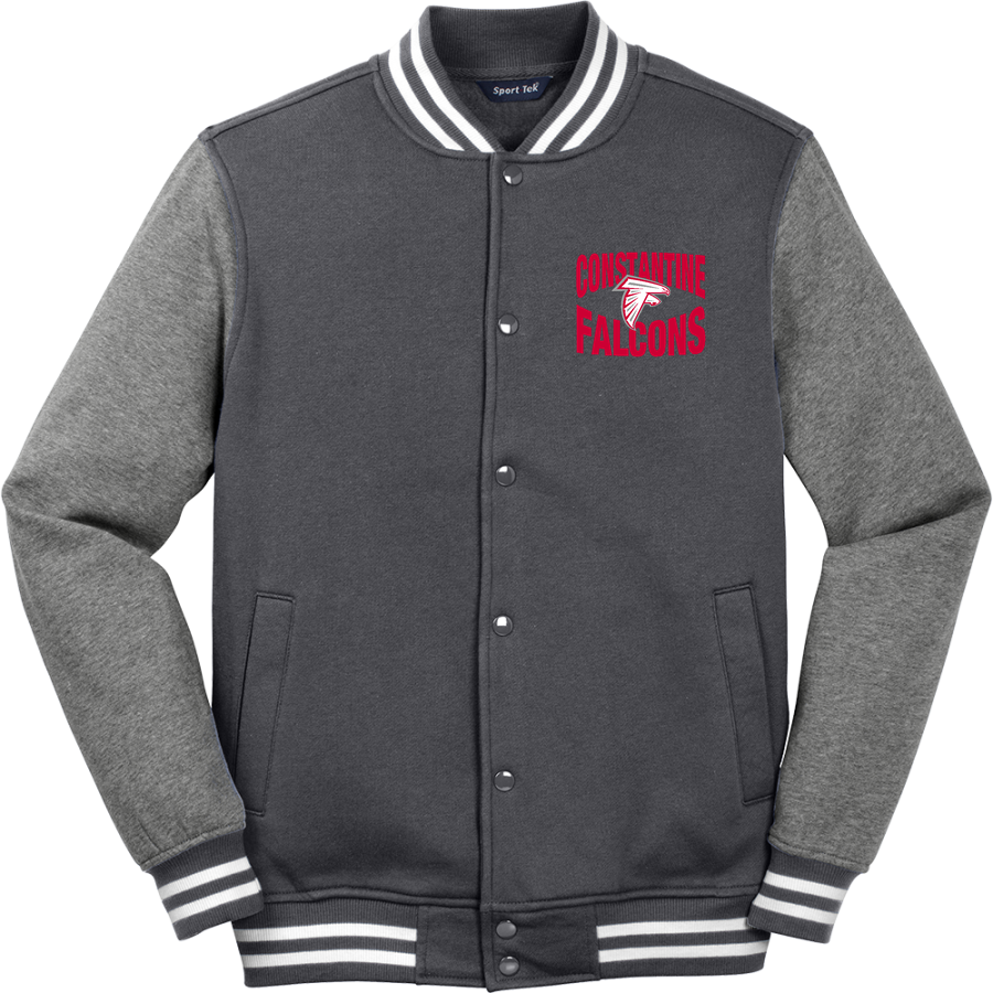 CONSTANTINE HIGH SCHOOL FALCONS <span class="pdp-name-mascot">CONSTANTINE FALCONS</span> Sport-Tek Men's Fleece Letterman Jacket