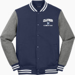 CLOVER HIGH SCHOOL BLUE EAGLES <span class="pdp-name-mascot">CLOVER BLUE EAGLES</span> Sport-Tek Men's Fleece Letterman Jacket Front Thumbnail