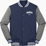 XAVIER HIGH SCHOOL HAWKS Sport-Tek Men's Fleece Letterman Jacket Front Thumbnail
