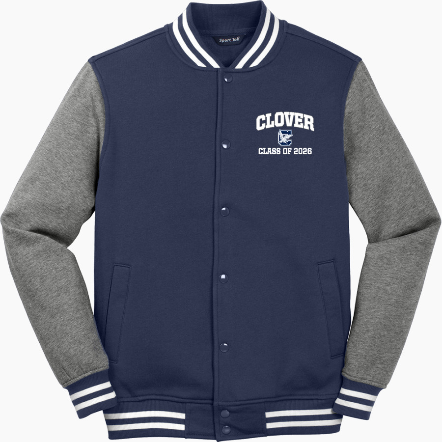 CLOVER HIGH SCHOOL BLUE EAGLES <span class="pdp-name-mascot">CLOVER BLUE EAGLES</span> Sport-Tek Men's Fleece Letterman Jacket