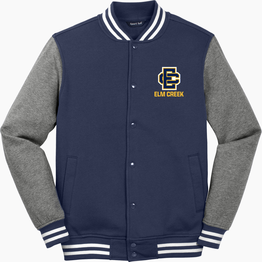 Elm Creek Buffaloes <span class="pdp-name-mascot">Elm Creek Buffaloes</span> Sport-Tek Men's Fleece Letterman Jacket