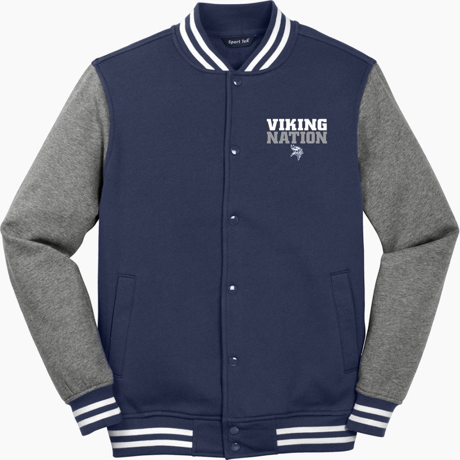 MARYSVILLE HIGH SCHOOL VIKINGS <span class="pdp-name-mascot">MARYSVILLE VIKINGS</span> Sport-Tek Men's Fleece Letterman Jacket