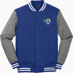 CUBA HIGH SCHOOL RAMS Sport-Tek Men's Fleece Letterman Jacket Front Thumbnail