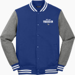 Woodburn Bulldogs <span class="pdp-name-mascot">Woodburn Bulldogs</span> Sport-Tek Men's Fleece Letterman Jacket Front Thumbnail