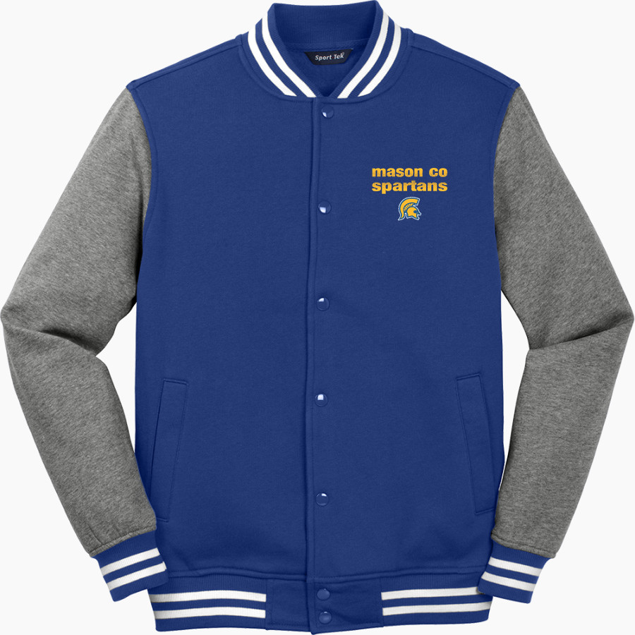MASON CO CENTRAL HIGH SCHOOL SPARTANS Sport-Tek Men's Fleece Letterman Jacket