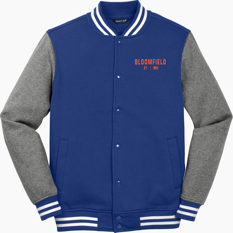 Bloomfield Warhawks Sport-Tek Men's Fleece Letterman Jacket