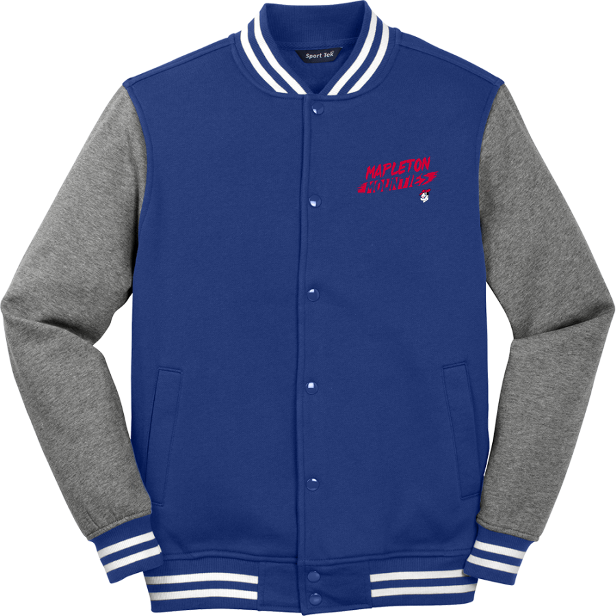 Mapleton Mounties <span class="pdp-name-mascot">Mapleton Mounties</span> Sport-Tek Men's Fleece Letterman Jacket