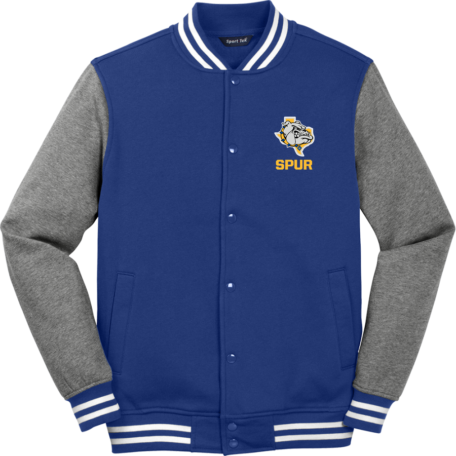 SPUR HIGH SCHOOL BULLDOGS <span class="pdp-name-mascot">SPUR BULLDOGS</span> Sport-Tek Men's Fleece Letterman Jacket
