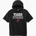 Patterson Tigers Sport-Tek Men's Tri-Blend Fleece Short Sleeve Hoodie Front Thumbnail
