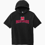 MUNDELEIN HIGH SCHOOL MUSTANGS Sport-Tek Men's Tri-Blend Fleece Short Sleeve Hoodie Front Thumbnail