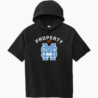 Sport-Tek Men's Tri-Blend Fleece Short Sleeve Hoodie