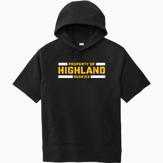 Sport-Tek Men's Tri-Blend Fleece Short Sleeve Hoodie