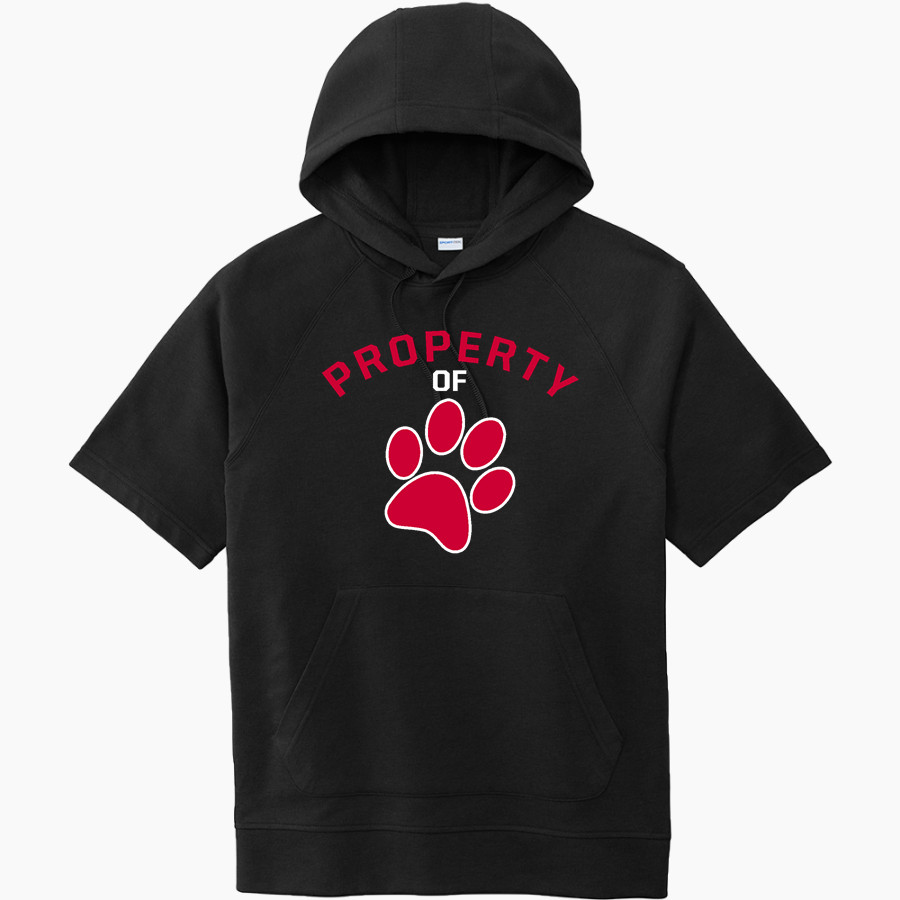 CROW HIGH SCHOOL Cougars Online Store <span class="pdp-name-mascot">CROW COUGARS</span> Sport-Tek Men's Tri-Blend Fleece Short Sleeve Hoodie