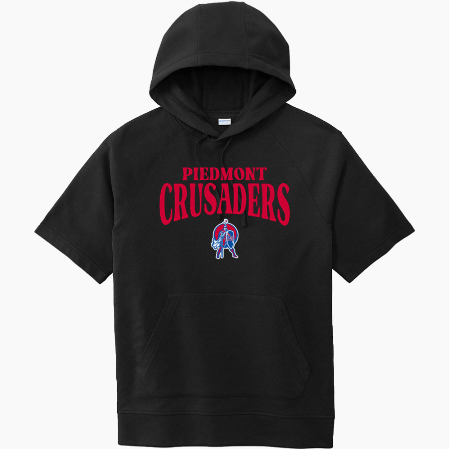 PIEDMONT CHRISTIAN SCHOOL CRUSADERS Sport-Tek Men's Tri-Blend Fleece Short Sleeve Hoodie
