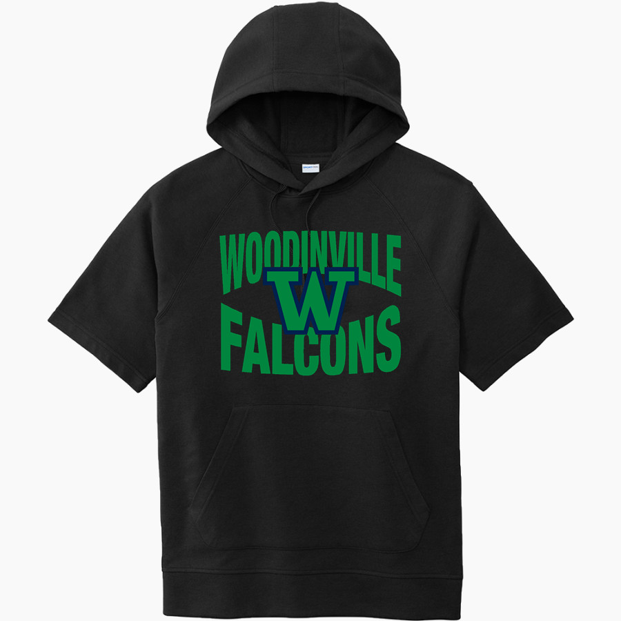 WOODINVILLE HIGH SCHOOL FALCONS Sport-Tek Men's Tri-Blend Fleece Short Sleeve Hoodie