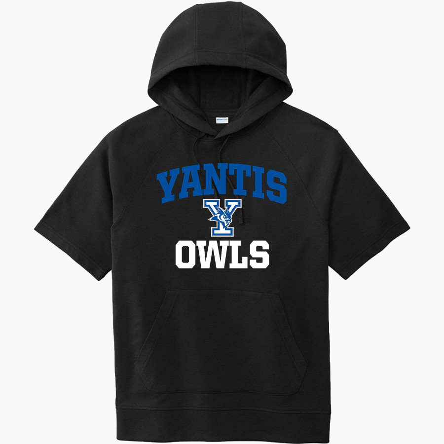 YANTIS HIGH SCHOOL OWLS Sport-Tek Men's Tri-Blend Fleece Short Sleeve Hoodie