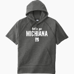 Michiana Scrappers Sport-Tek Men's Tri-Blend Fleece Short Sleeve Hoodie Front Thumbnail