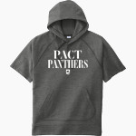 PACT Charter School Official Online Store <span class="pdp-name-mascot">Pact Charter Panthers</span> Sport-Tek Men's Tri-Blend Fleece Short Sleeve Hoodie Front Thumbnail
