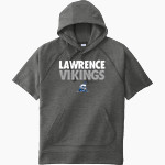 Lawrence University Vikings Online Store Sport-Tek Men's Tri-Blend Fleece Short Sleeve Hoodie Front Thumbnail
