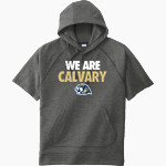 Calvary Lions Sport-Tek Men's Tri-Blend Fleece Short Sleeve Hoodie Front Thumbnail
