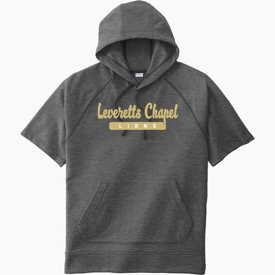 LEVERETTS CHAPEL HIGH SCHOOL LIONS <span class="pdp-name-mascot">LEVERETTS CHAPEL LIONS</span> Sport-Tek Men's Tri-Blend Fleece Short Sleeve Hoodie