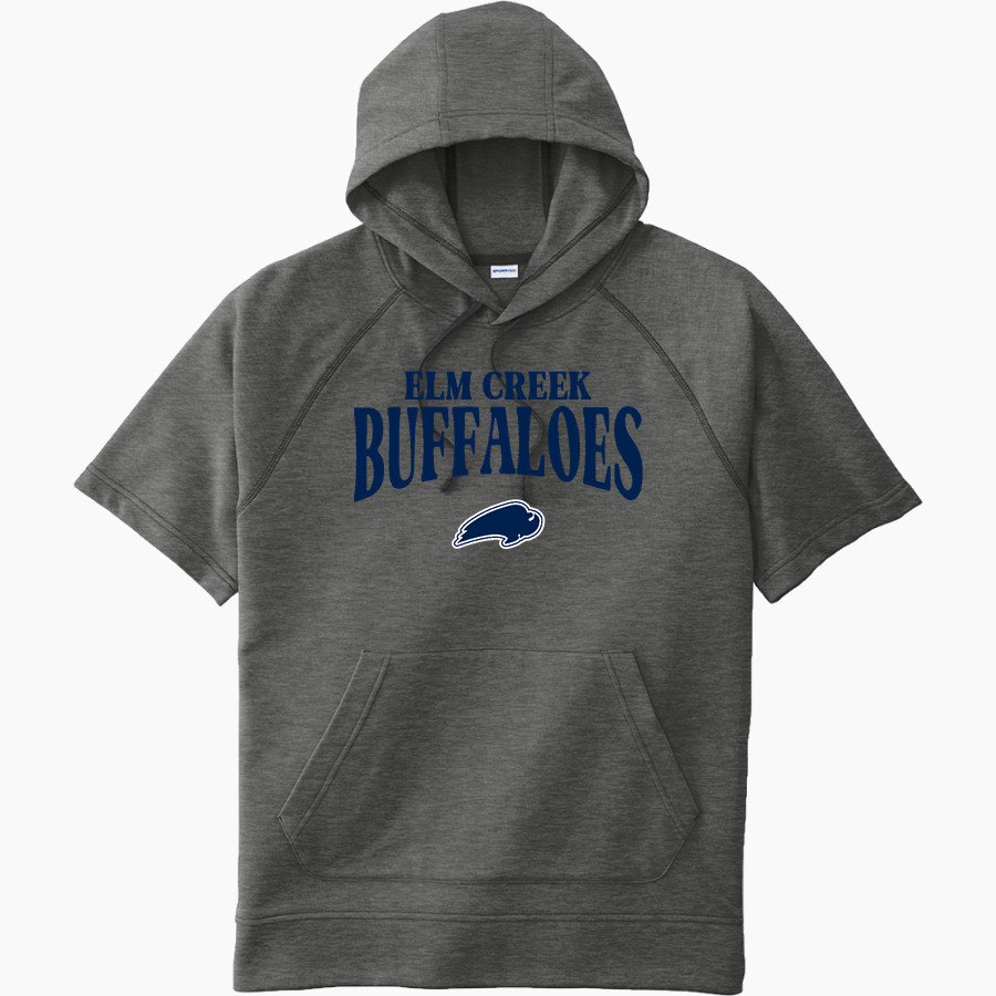 Elm Creek Buffaloes <span class="pdp-name-mascot">Elm Creek Buffaloes</span> Sport-Tek Men's Tri-Blend Fleece Short Sleeve Hoodie
