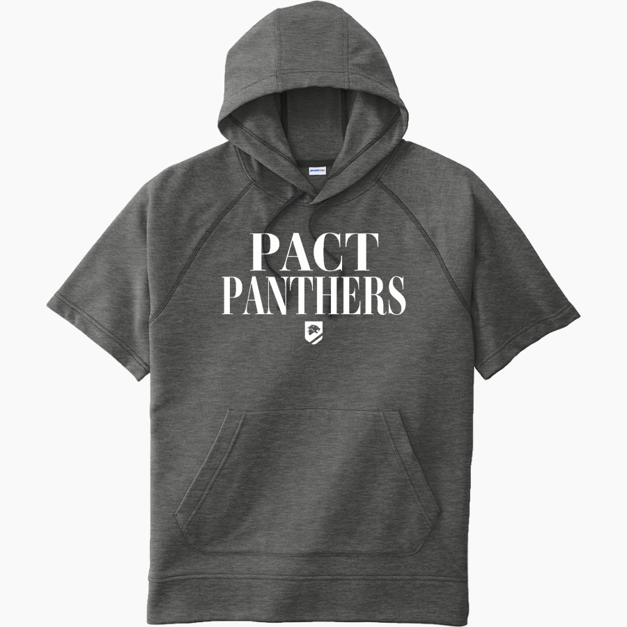 PACT Charter School Official Online Store <span class="pdp-name-mascot">Pact Charter Panthers</span> Sport-Tek Men's Tri-Blend Fleece Short Sleeve Hoodie