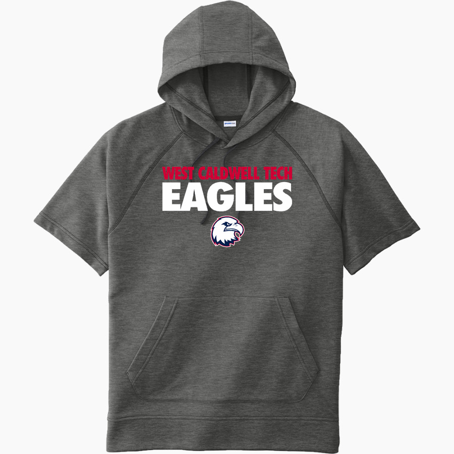 West Caldwell Tech Eagles Sport-Tek Men's Tri-Blend Fleece Short Sleeve Hoodie