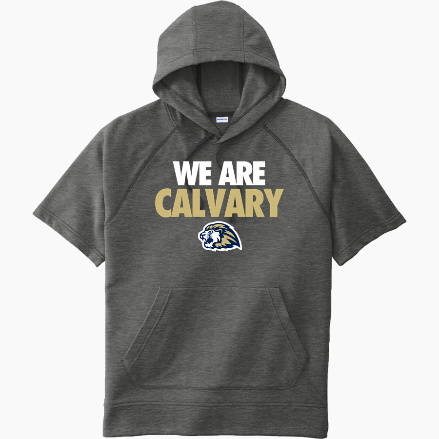Calvary Lions Sport-Tek Men's Tri-Blend Fleece Short Sleeve Hoodie