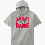 Lake Mary Rams Sport-Tek Men's Tri-Blend Fleece Short Sleeve Hoodie Front Thumbnail