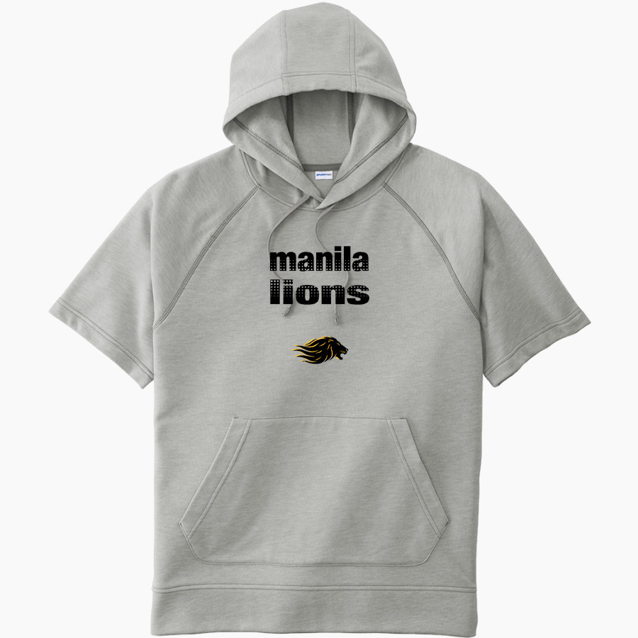 Manila Lions <span class="pdp-name-mascot">Manila Lions</span> Sport-Tek Men's Tri-Blend Fleece Short Sleeve Hoodie