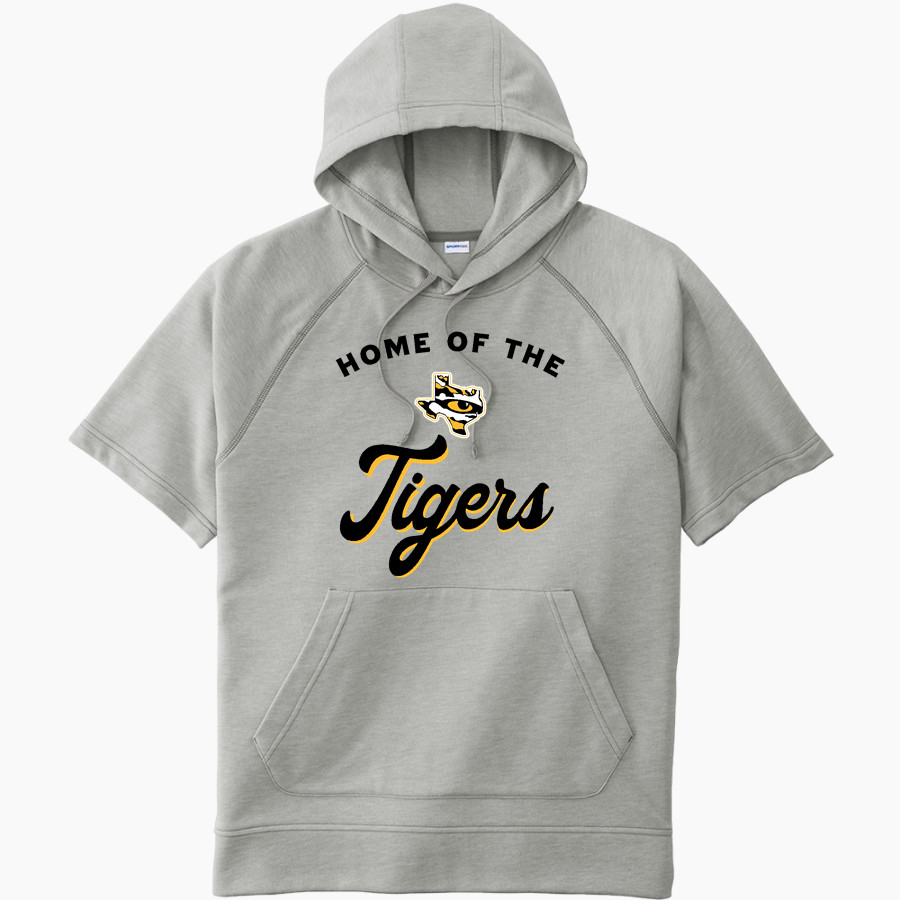 SEALY HIGH SCHOOL TIGERS Sport-Tek Men's Tri-Blend Fleece Short Sleeve Hoodie
