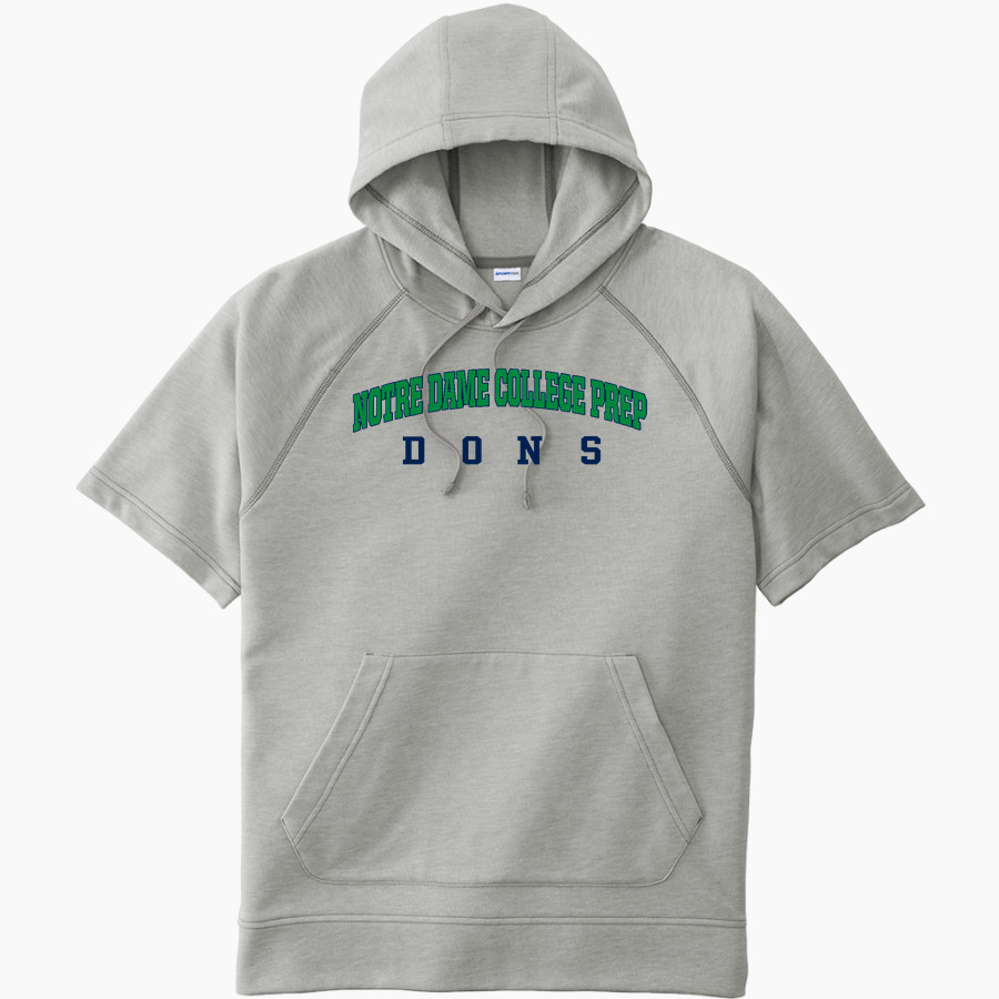 Notre Dame College Prep The Official Online Store <span class="pdp-name-mascot">Notre Dame Dons</span> Sport-Tek Men's Tri-Blend Fleece Short Sleeve Hoodie