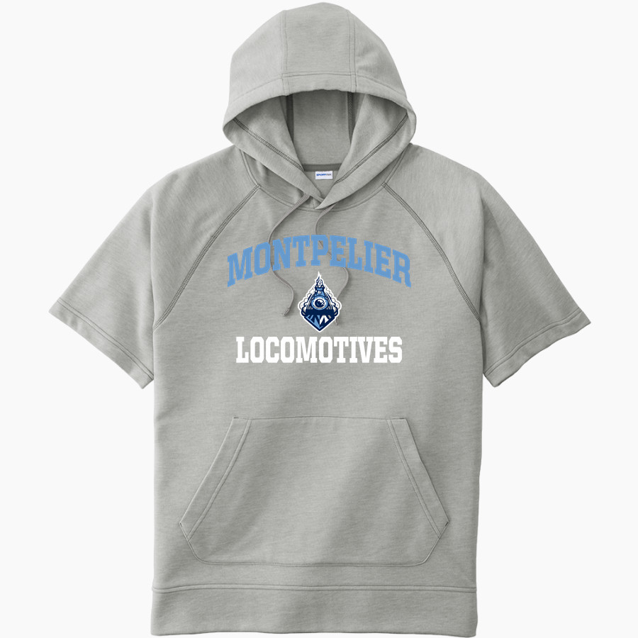 MONTPELIER HIGH SCHOOL LOCOMOTIVES <span class="pdp-name-mascot">MONTPELIER LOCOMOTIVES</span> Sport-Tek Men's Tri-Blend Fleece Short Sleeve Hoodie