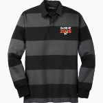 WIGGINS TIGERS The Official Online Store <span class="pdp-name-mascot">WIGGINS TIGERS</span> Sport-Tek Men's Classic Long Sleeve Rugby Polo Front Thumbnail