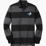 UAH Chargers <span class="pdp-name-mascot">University of Alabama Chargers</span> Sport-Tek Men's Classic Long Sleeve Rugby Polo Front Thumbnail