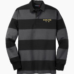 HIGHLAND HIGH SCHOOL RAMS <span class="pdp-name-mascot">HIGHLAND RAMS</span> Sport-Tek Men's Classic Long Sleeve Rugby Polo Front Thumbnail