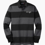 North Crawford Trojans <span class="pdp-name-mascot">North Crawford Trojans</span> Sport-Tek Men's Classic Long Sleeve Rugby Polo Front Thumbnail