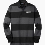 Roxbury Latin Sport-Tek Men's Classic Long Sleeve Rugby Polo Front Thumbnail